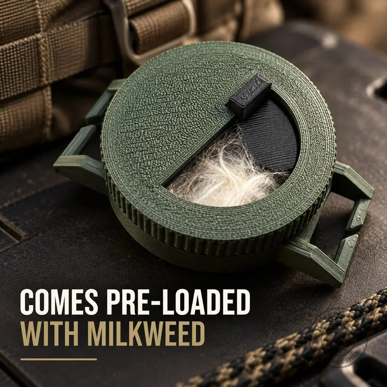 Bow Hunting Milkweed Dispenser Wind Indicator for Saddle Hunters 9 Bow Hunting Milkweed Dispenser Wind Indicator for Saddle Hunters