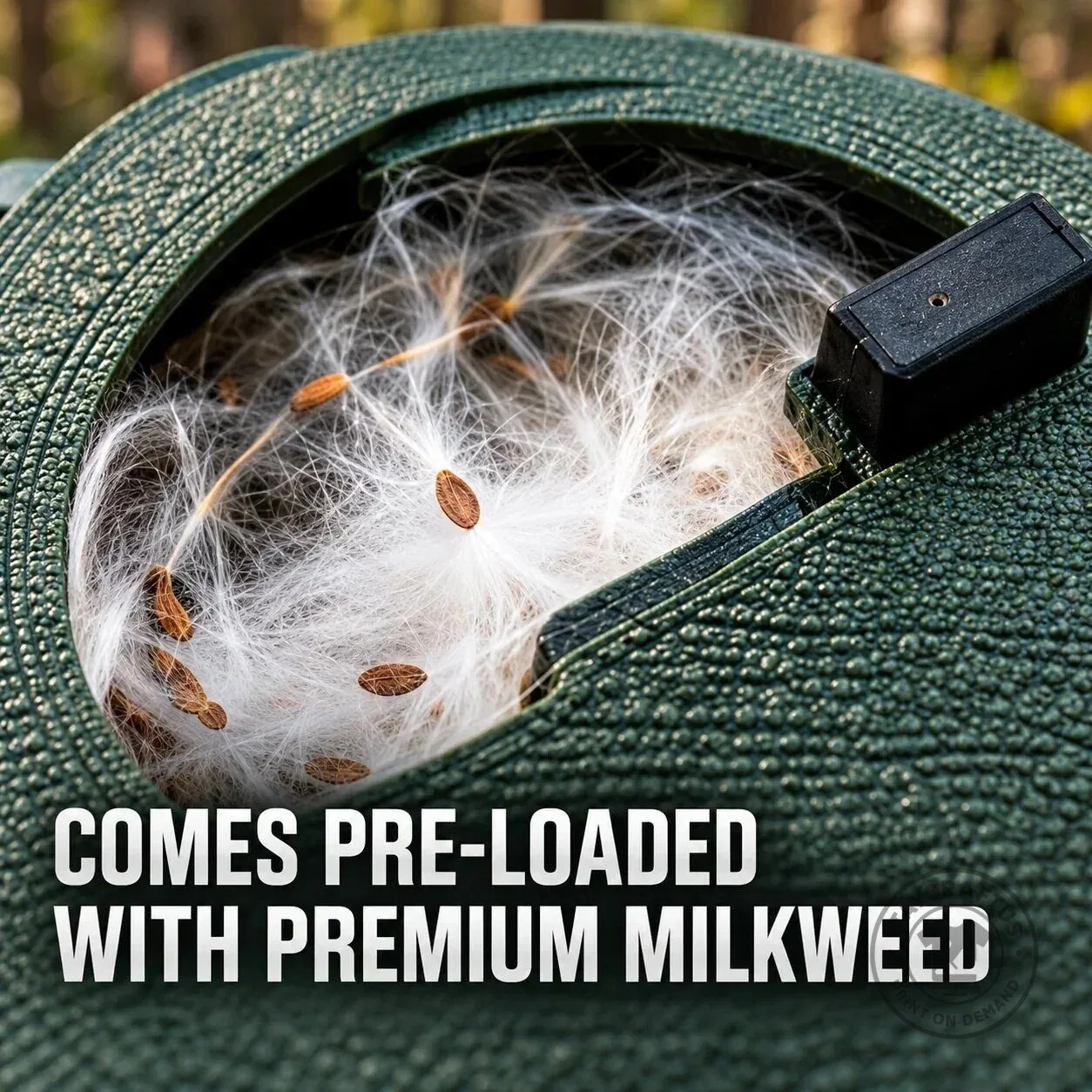 Bow Hunting Milkweed Dispenser Wind Indicator for Saddle Hunters 13 Bow Hunting Milkweed Dispenser Wind Indicator for Saddle Hunters