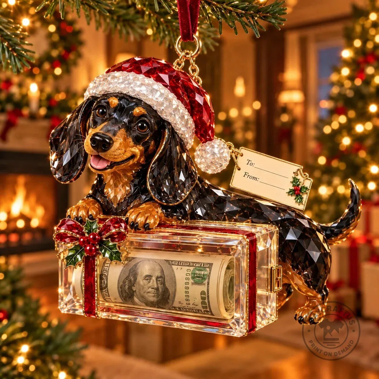 Christmas Tree Santa Snowman Money Holder Ornament Holiday Gift 58 Christmas Tree Santa Snowman Money Holder Ornament Holiday Gift