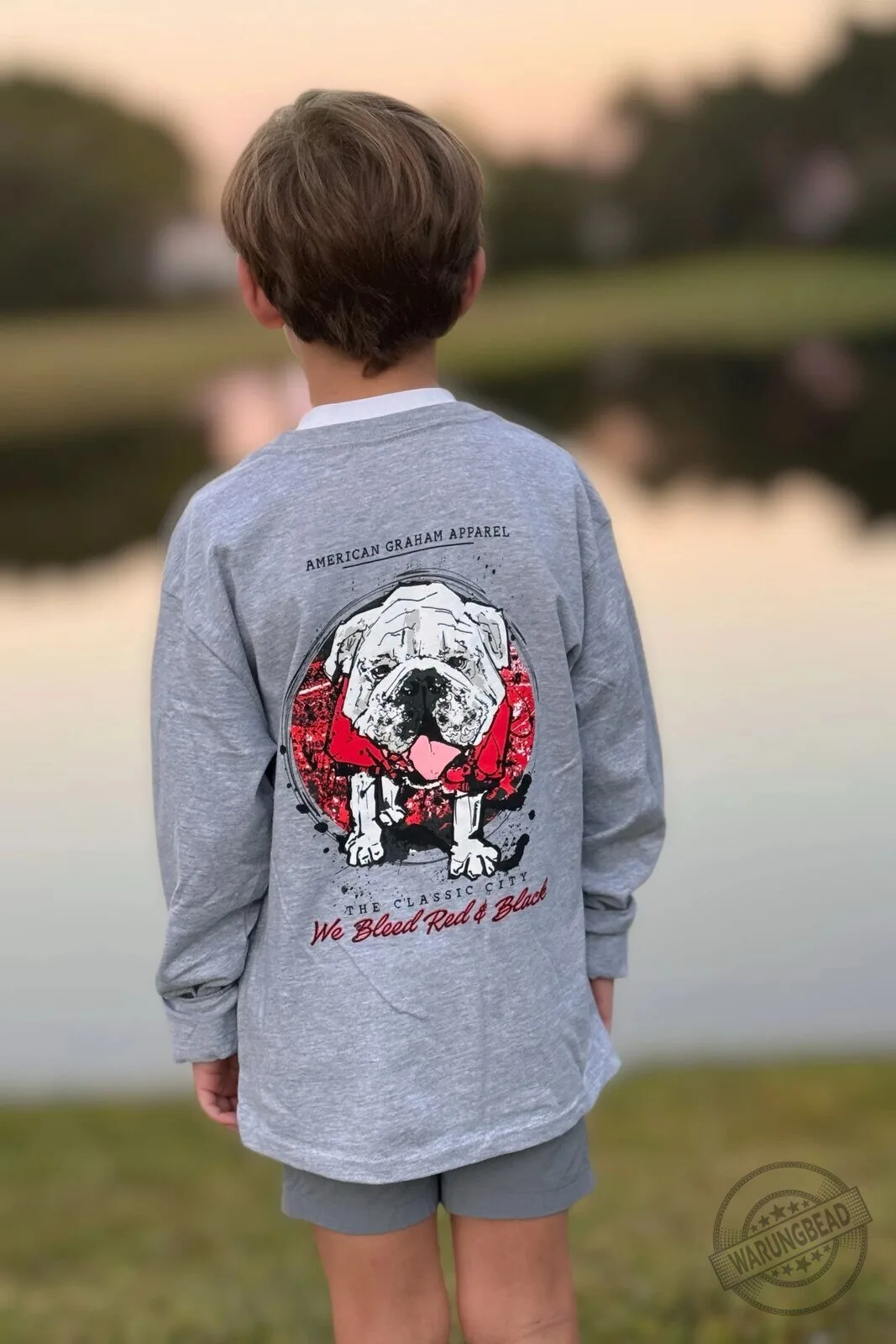 American Graham Apparel Bulldog The Classic City We Bleed Red & Black Long Sleeve T-Shirt 8 American Graham Apparel Bulldog The Classic City We Bleed Red & Black Long Sleeve T-Shirt