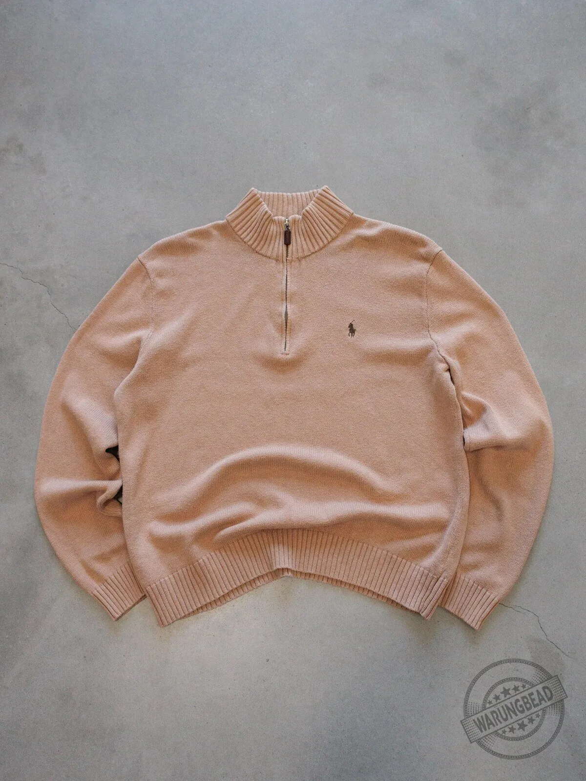 Vintage Ralph Lauren Polo Quarter Zip Knit Sweater for Men