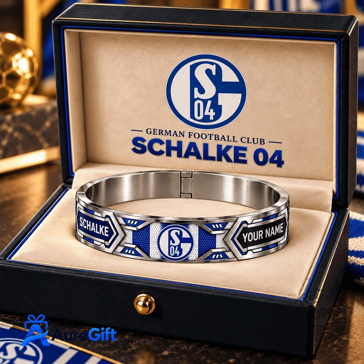 Schalke 04 German Football Club Personalized Name Bracelet 1 Schalke 04 German Football Club Personalized Name Bracelet