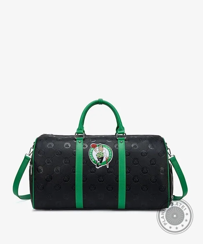 Boston Celtics NBA Basketball Team Logo Black and Green Duffel Bag