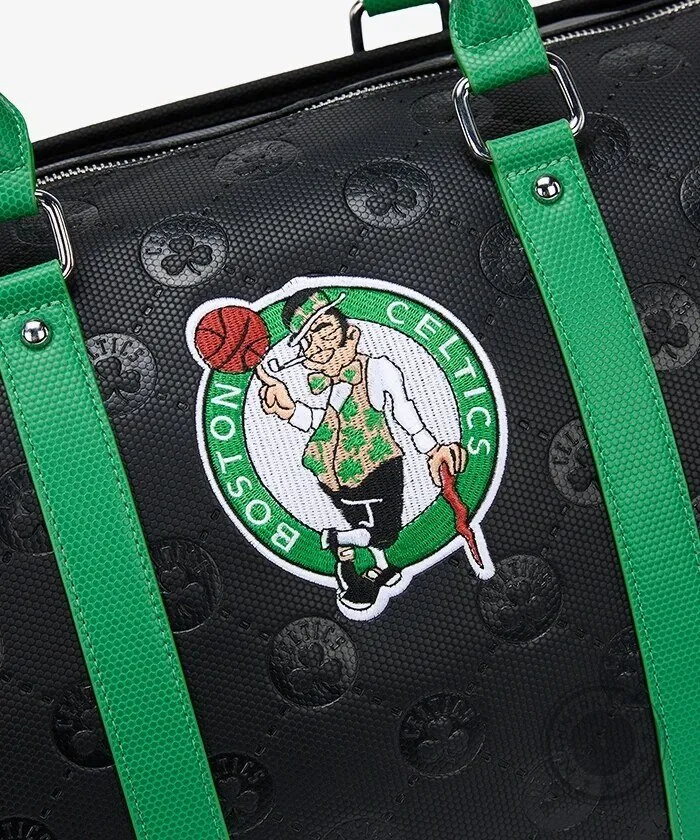 Boston Celtics NBA Basketball Team Logo Black and Green Duffel Bag 17 Boston Celtics NBA Basketball Team Logo Black and Green Duffel Bag