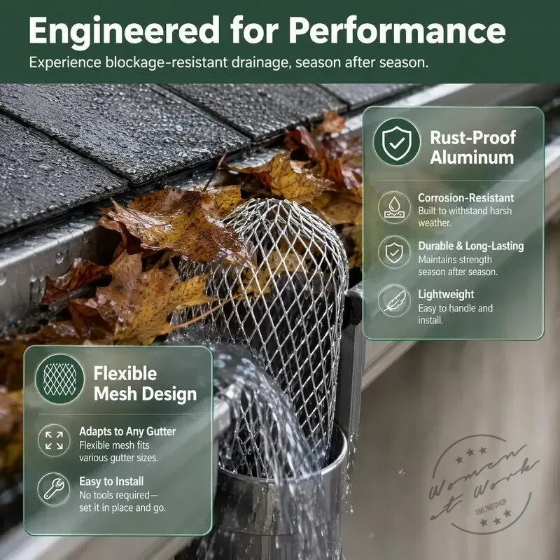 Expandable Metal Gutter Guard Strainer for Downspouts and Rain Gutters 15 Expandable Metal Gutter Guard Strainer for Downspouts and Rain Gutters