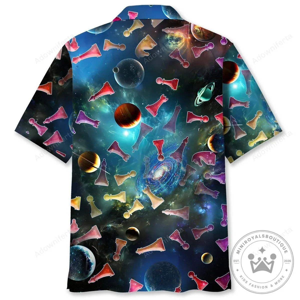 Space Chess Game Board Planets Galaxy Pattern Hawaiian Shirt 10 Space Chess Game Board Planets Galaxy Pattern Hawaiian Shirt