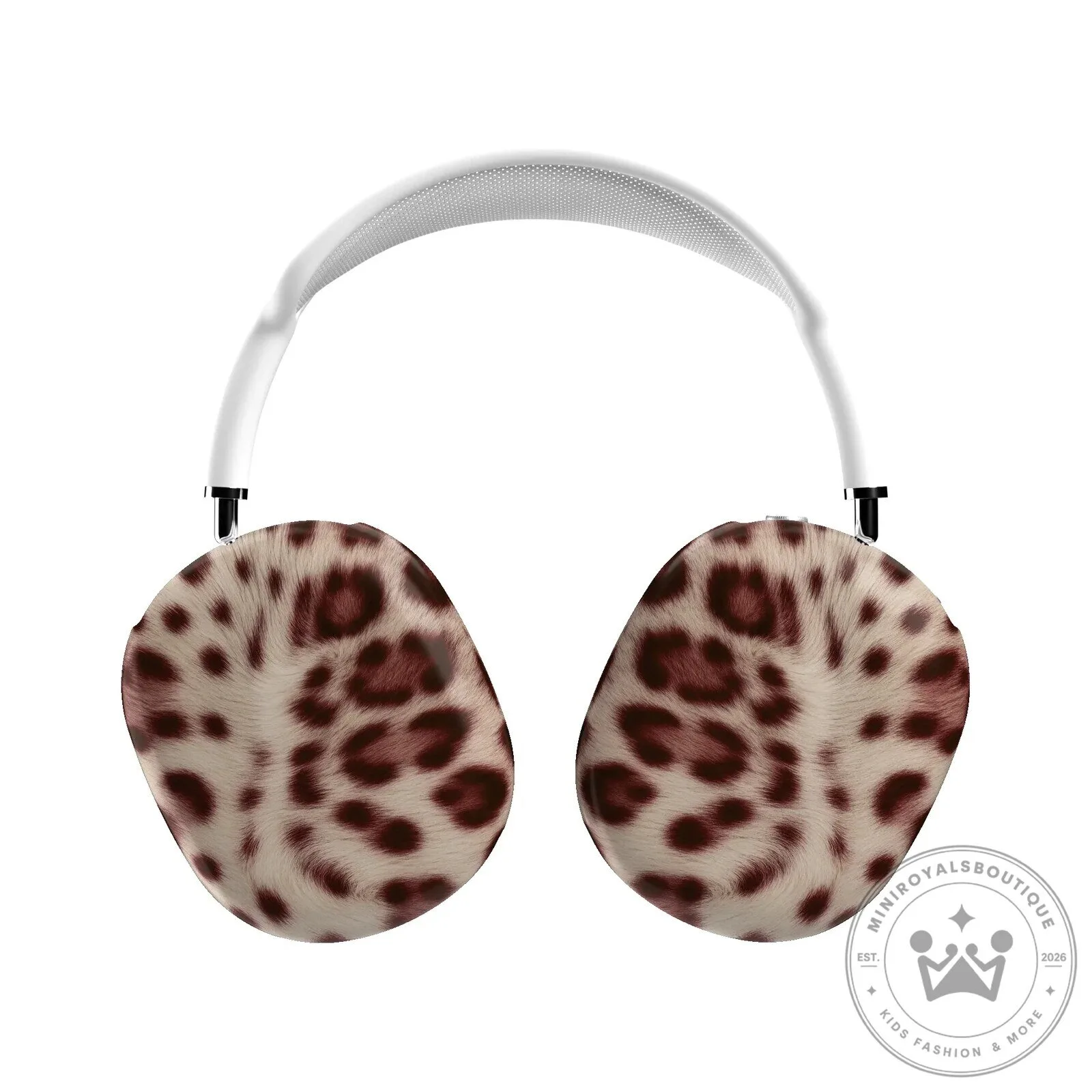 Leopard Print Cocoa Wireless Headphones Protective Cover Case