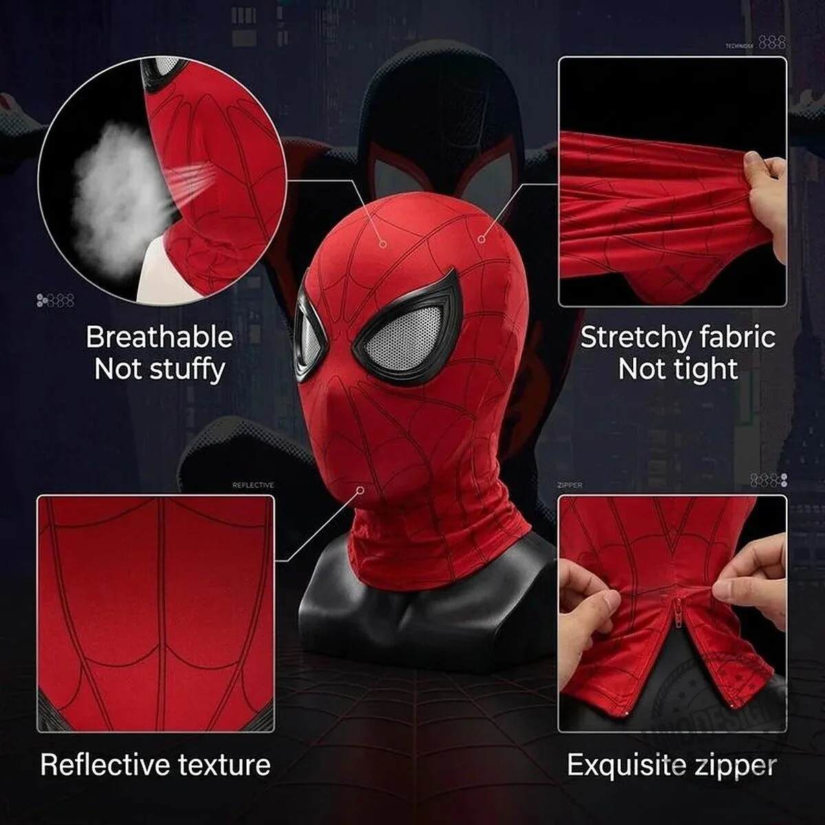 Spider-Man HeroEyes Blinking Eye Mask with Remote Control Ring 13 Spider-Man HeroEyes Blinking Eye Mask with Remote Control Ring