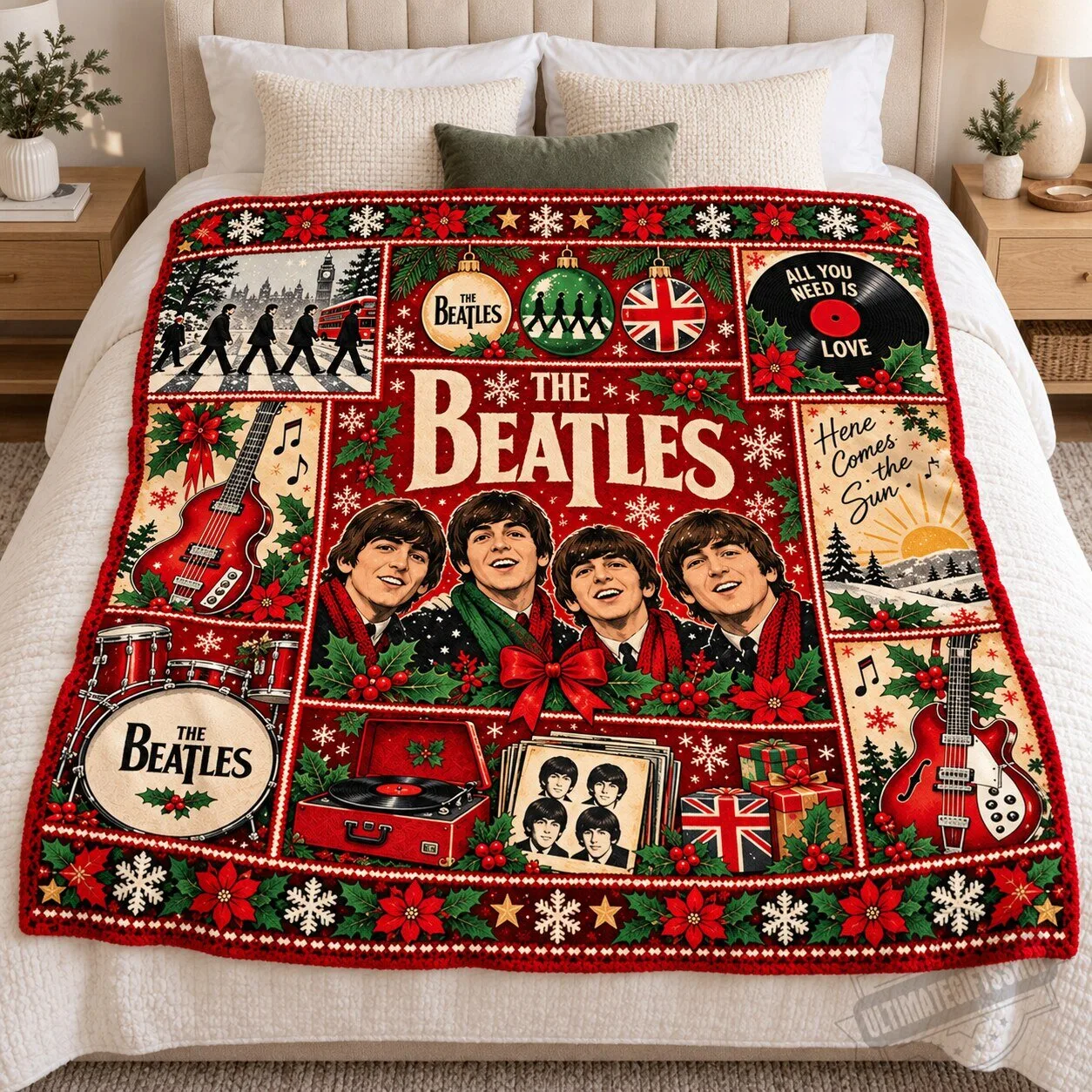 The Beatles Christmas Blanket – Cozy Holiday Throw Gift 2026 3 The Beatles Christmas Blanket – Cozy Holiday Throw Gift 2026