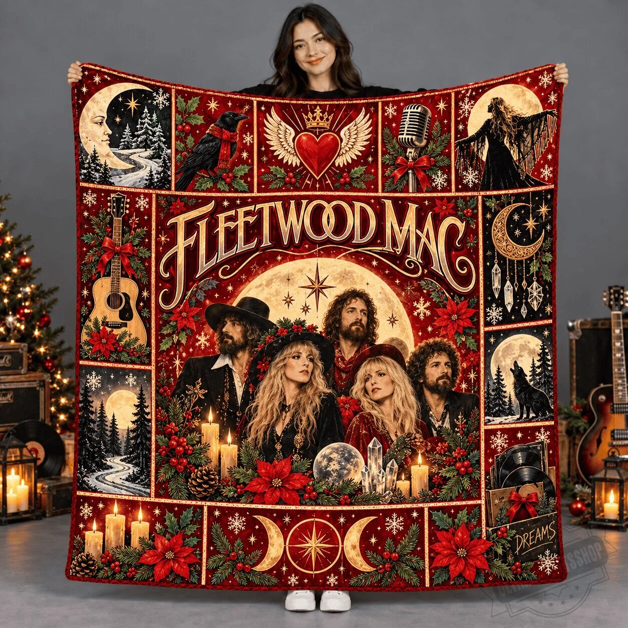 Fleetwood Mac Christmas Blanket 3 Fleetwood Mac Christmas Blanket