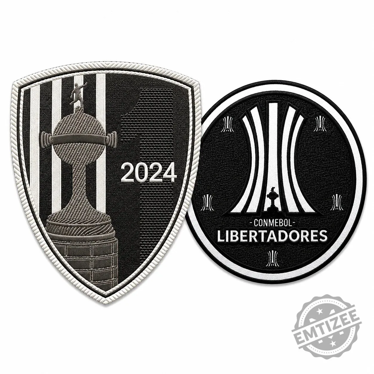 CONMEBOL Libertadores 2024 Champion Patch Set Embroidered Iron-On Badge