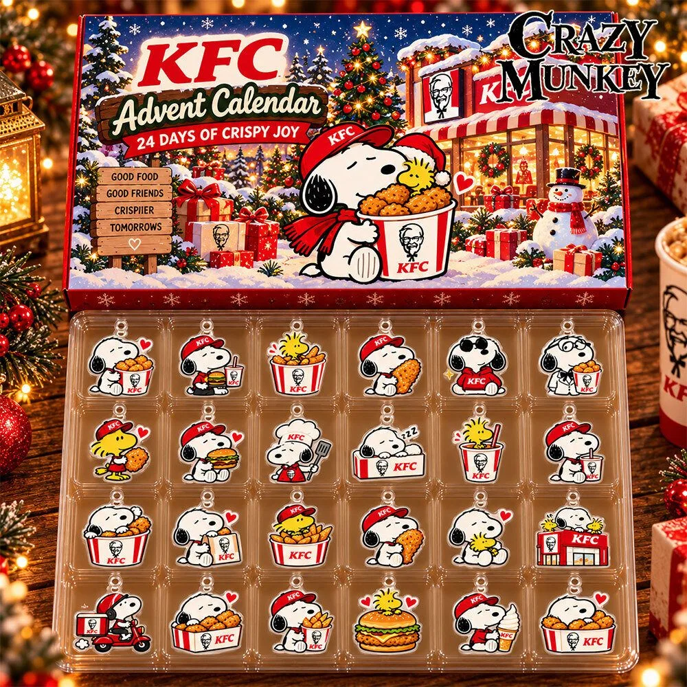 Snoopy KFC Christmas Fast Food Mashup Concept Fan Advent Calendar | Collectibles