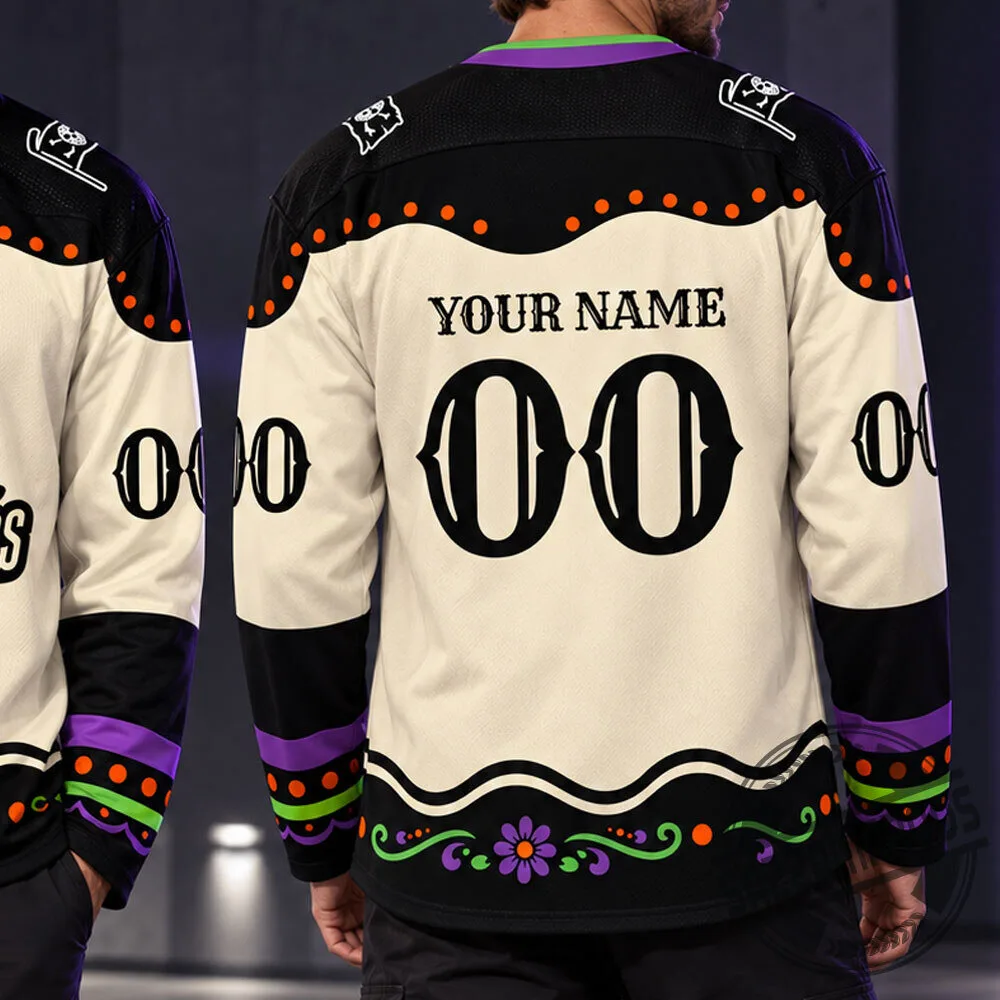 Savannah Ghost Pirates Day of the Dead Hockey Jersey 2026 4 Savannah Ghost Pirates Day of the Dead Hockey Jersey 2026