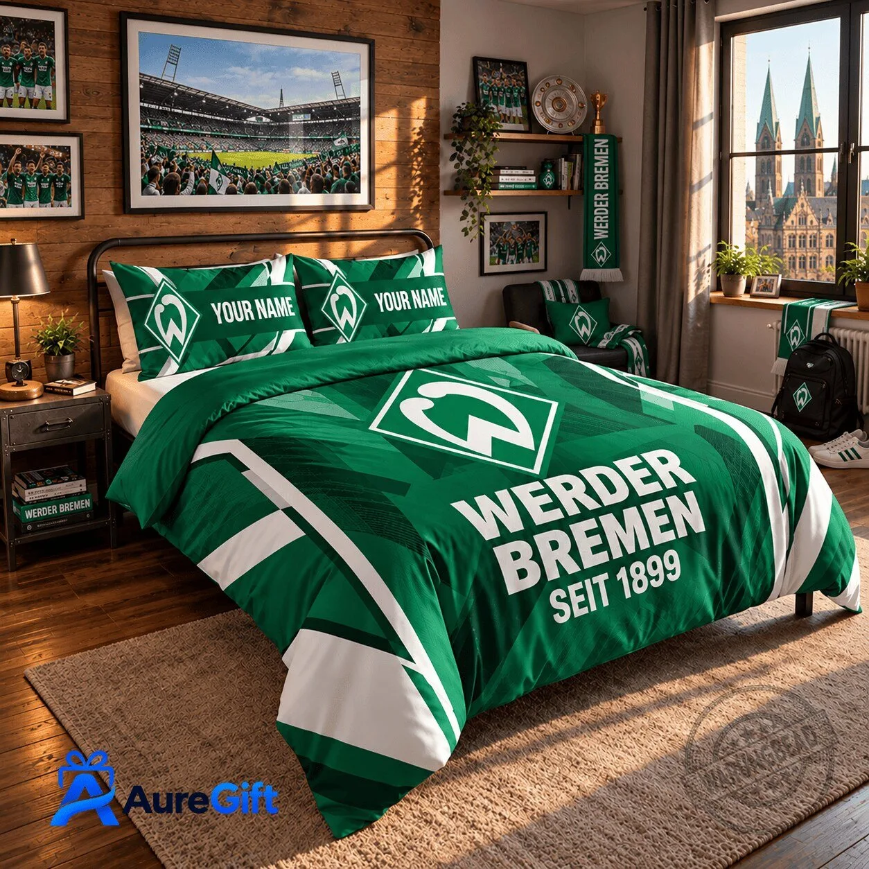 Werder Bremen Bundesliga Matchday Personalized Name Bedding Set