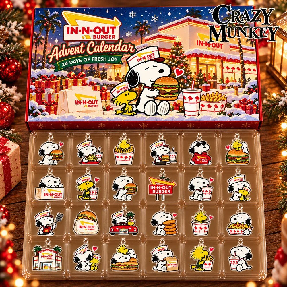 Snoopy In N Out Burger Christmas Mashup Concept Fan Advent Calendar | Collectibles