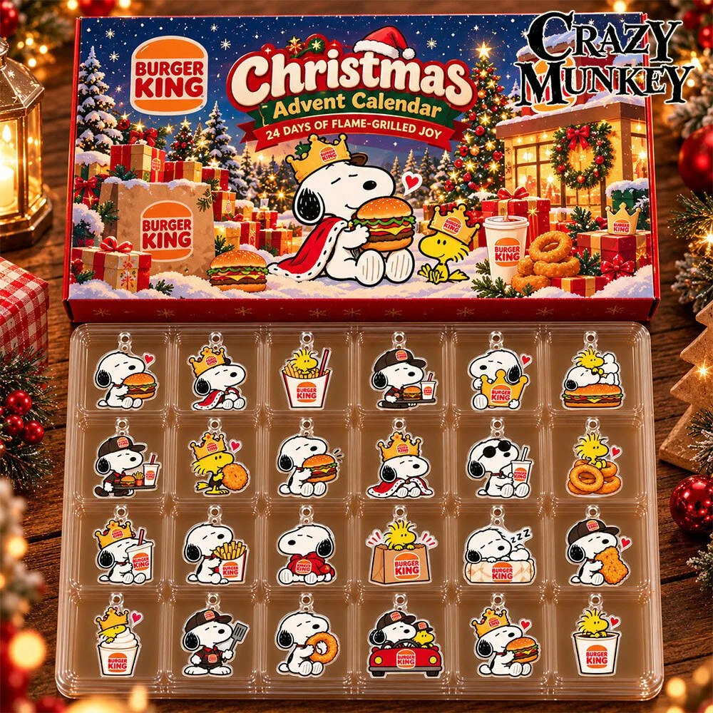 Snoopy Burger King Christmas Mashup Concept Fan Advent Calendar | Collectibles
