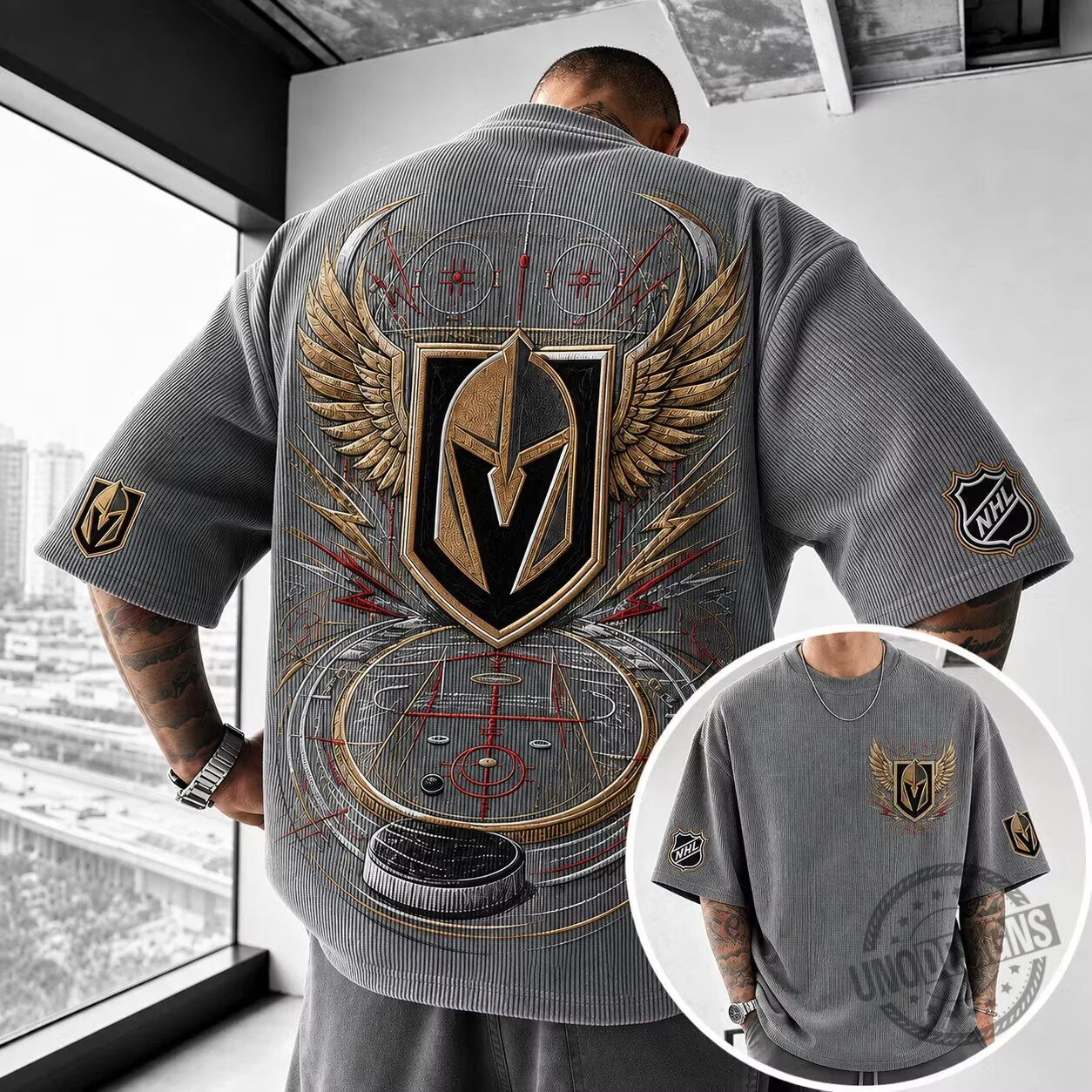 Vegas Golden Knights Ice Hockey Graphic T-Shirt