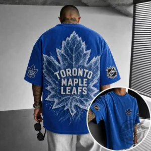 Short-Sleeve T-Shirt for Ice Hockey Fans of the Toronto Maple Leafs
