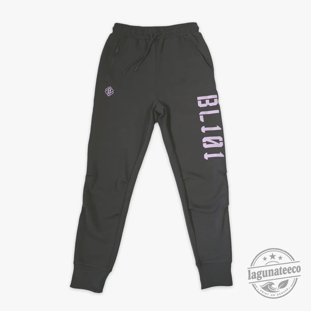 BL101 Diamond Relaxed Fit Youth Joggers in Gray and Lilac BL101 Diamond Relaxed Fit Youth Joggers in Gray and Lilac