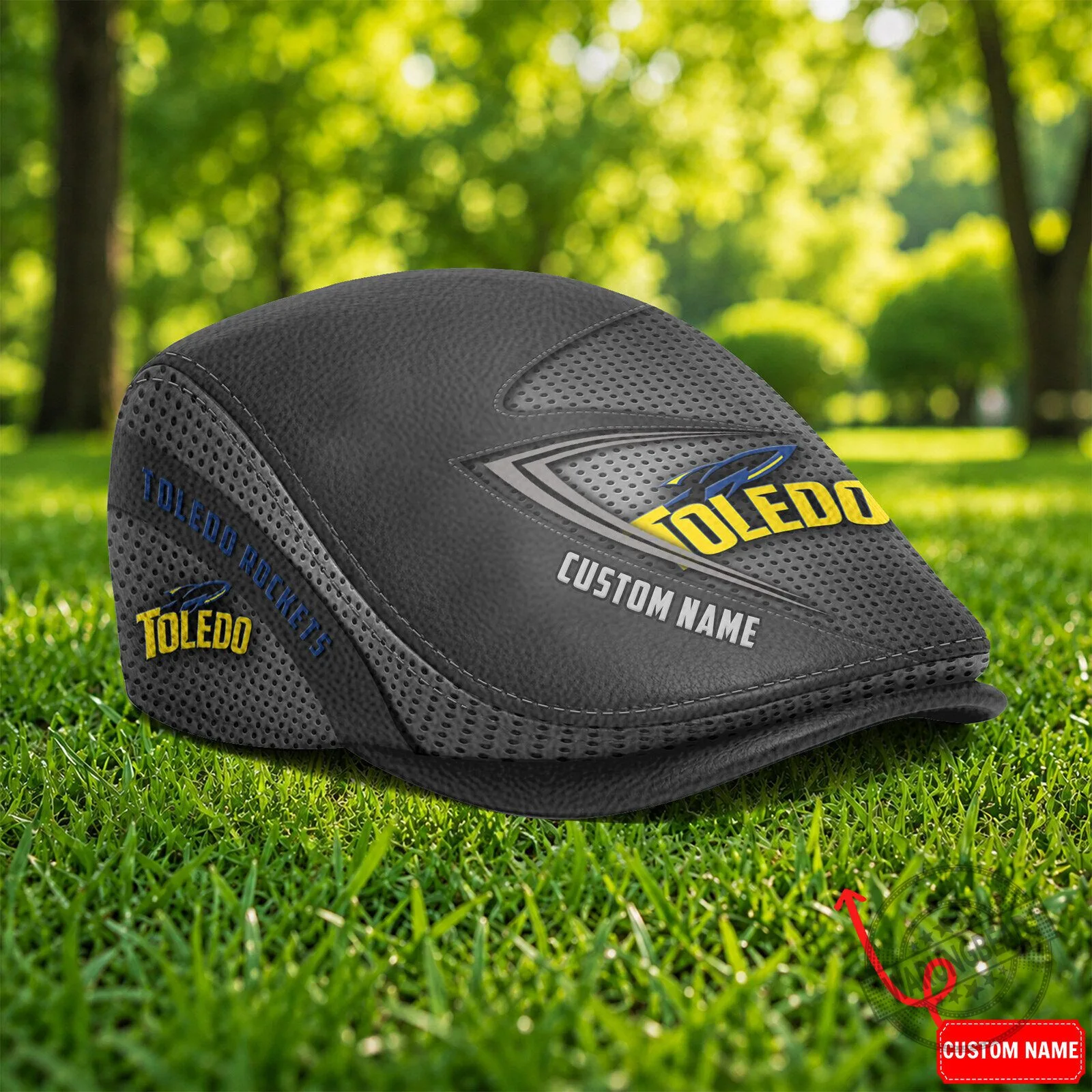 Toledo Rockets NCAA Golf Flat Cap, Custom Name University of Toledo Golf Cap Hat 5 Toledo Rockets NCAA Golf Flat Cap, Custom Name University of Toledo Golf Cap Hat