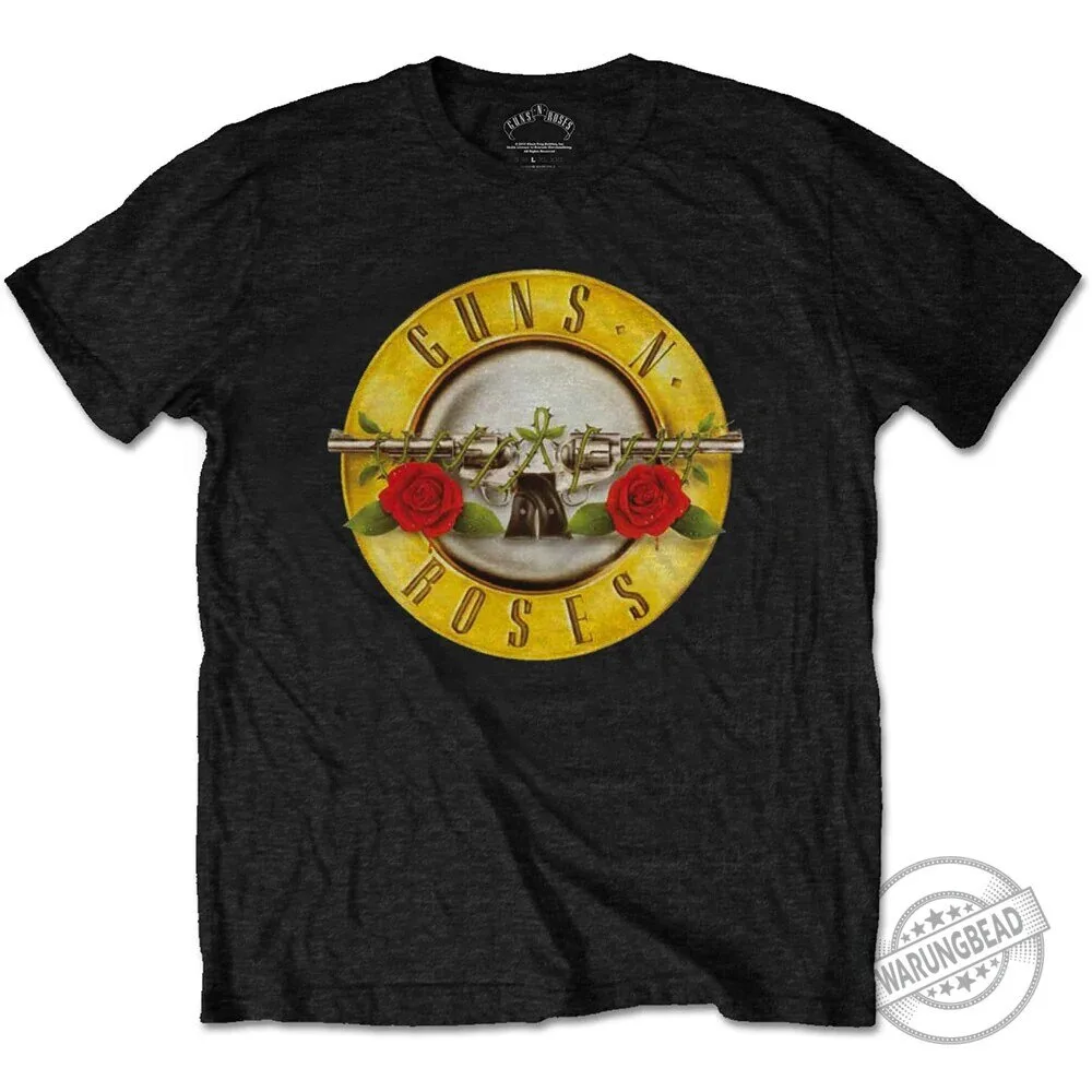 Guns N' Roses Classic Logo Hard Rock Music Band Graphic T-Shirt