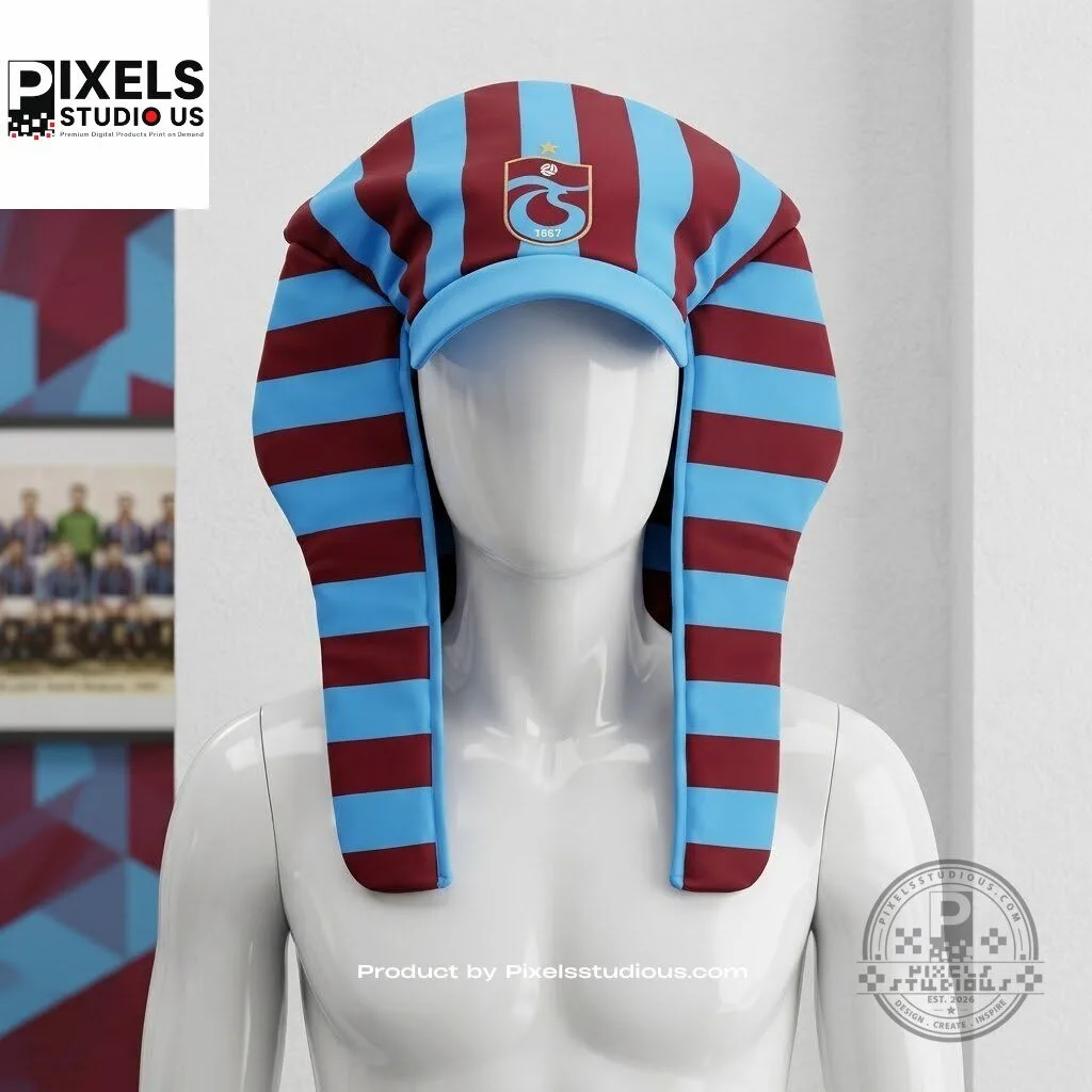 Trabzonspor Egyptian Design Hat 6 Trabzonspor Egyptian Design Hat 3D shirt or sports jersey with all-over print design
