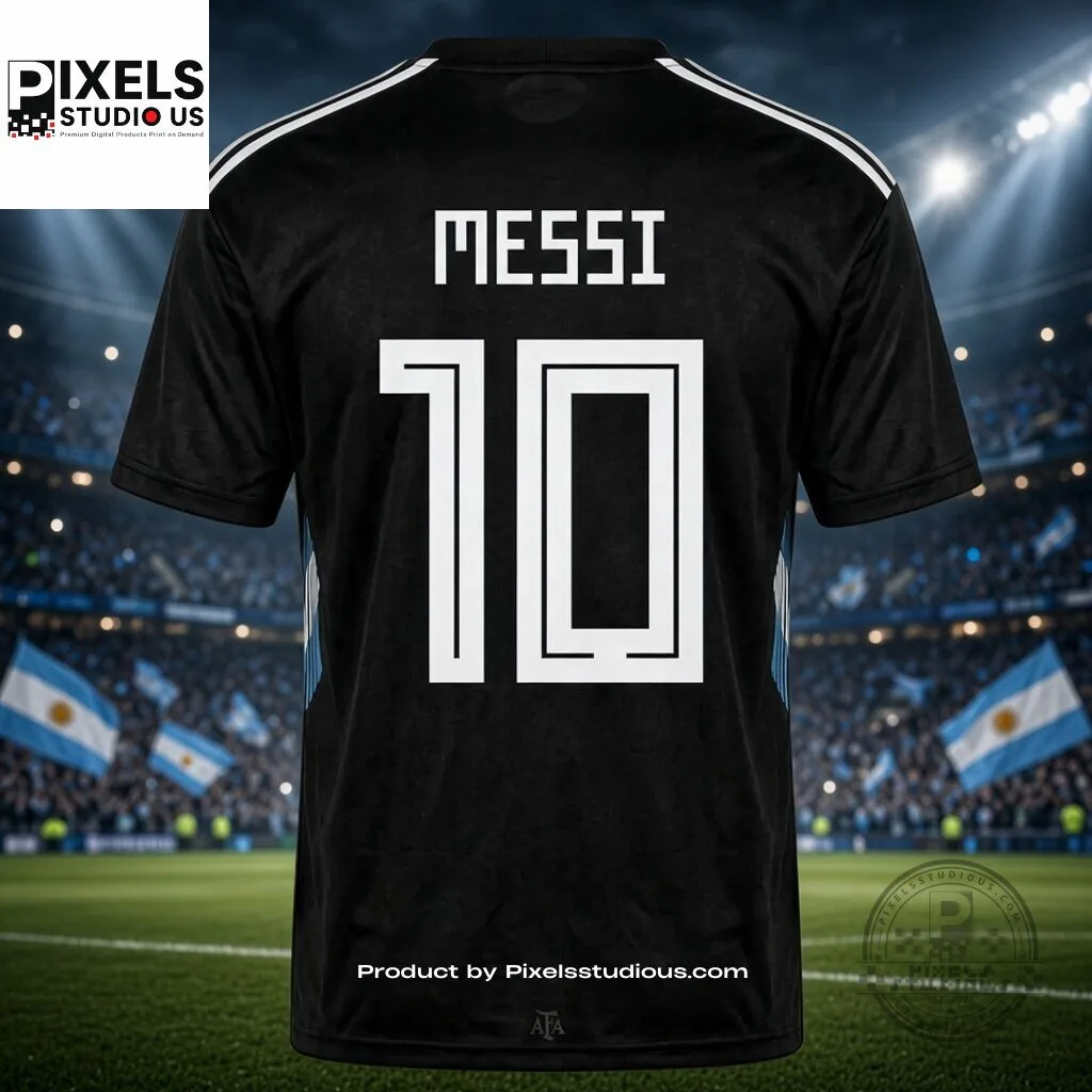 BTS JUNGKOOK x Adidas Argentina Messi 10 Custom Away Jersey 8 BTS JUNGKOOK x Adidas Argentina Messi 10 Custom Away Jersey 3D shirt or sports jersey with all-over print design