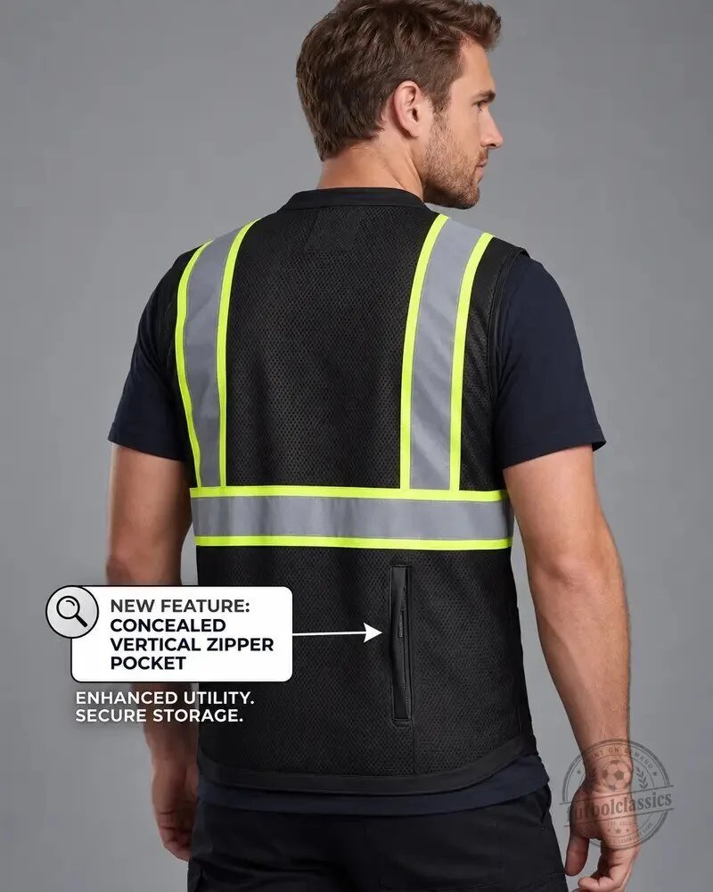 Pro One High-Visibility Reflective Safety Work Vest with Pockets 14 Pro One High-Visibility Reflective Safety Work Vest with Pockets