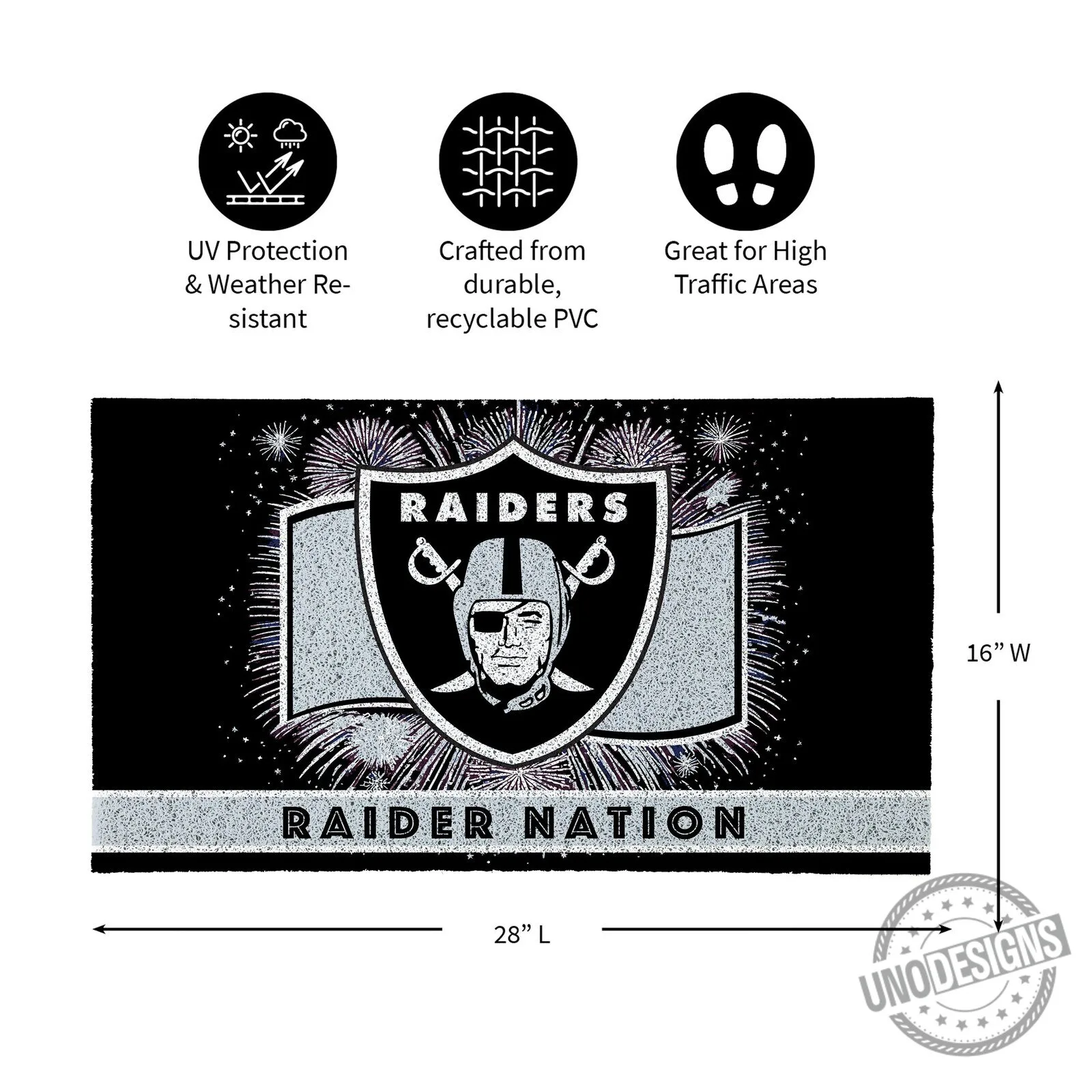 Las Vegas Raiders Football Team Shield Logo Raider Nation Doormat 7 Las Vegas Raiders Football Team Shield Logo Raider Nation Doormat