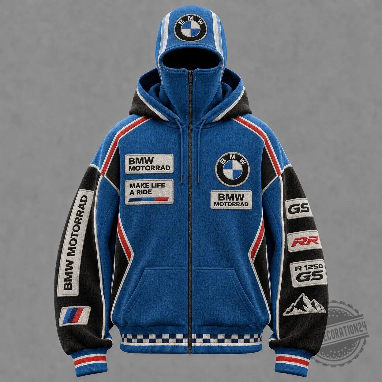 BMW Motorrad Make Life A Ride Full-Zip Balaclava Hoodie