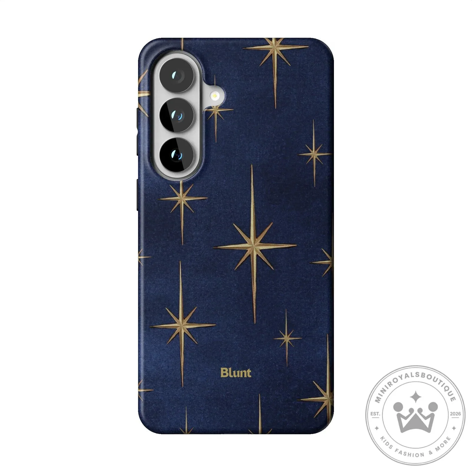Elegant Gold Starburst Pattern on Navy Blue Phone Case for Samsung Galaxy 20 Elegant Gold Starburst Pattern on Navy Blue Phone Case for Samsung Galaxy