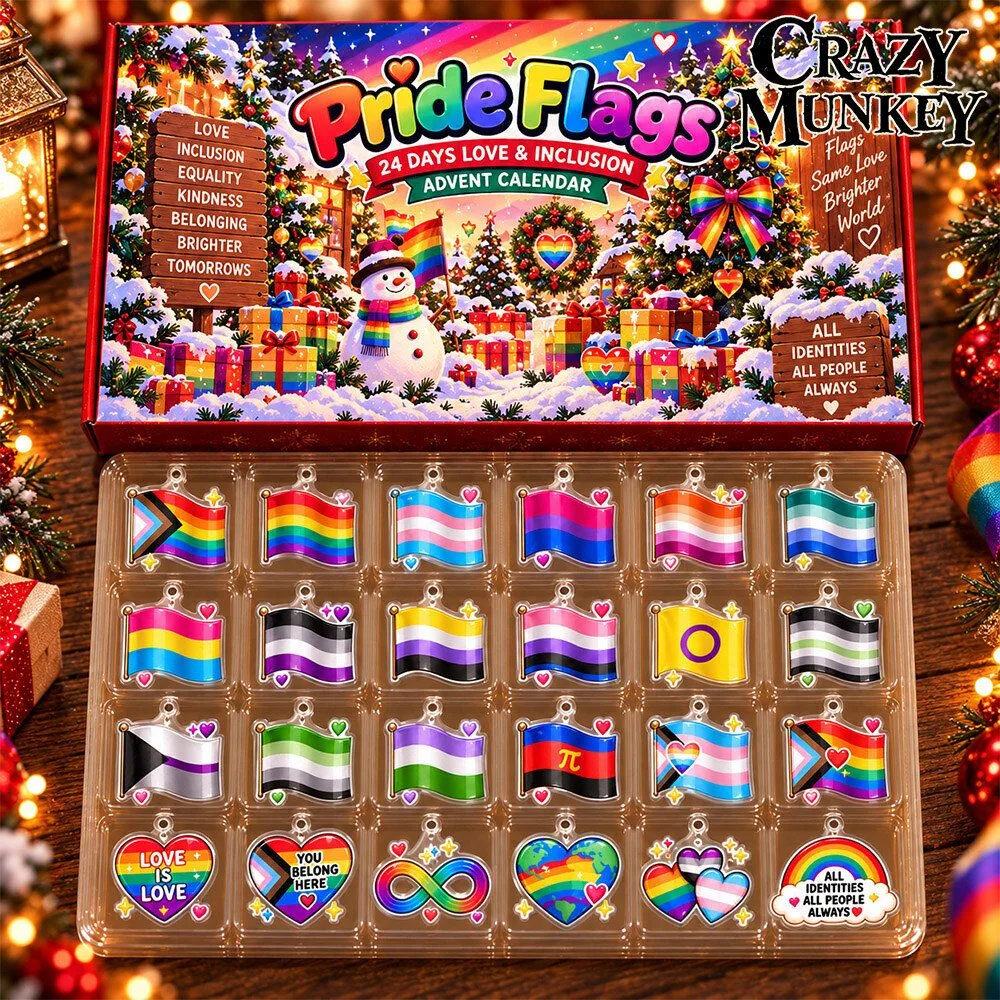 LGBTQ Pride Flags Rainbow 24 Day Advent Calendar | Collectibles 2 LGBTQ Pride Flags Rainbow 24 Day Advent Calendar | Collectibles