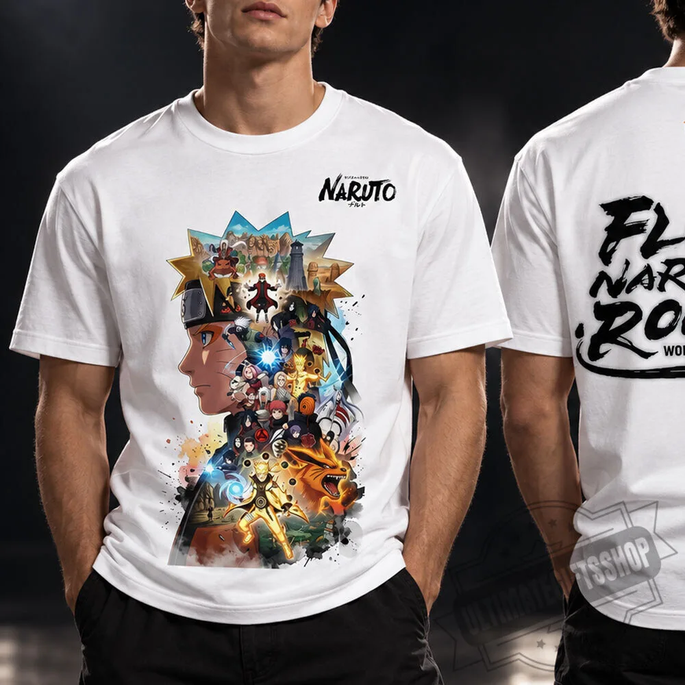 "Top 2026 Anime and Sports-Inspired T-Shirts and Sneakers Collection" 6 FLOW x NARUTO THE ROCK World Tour 2026 T-shirt