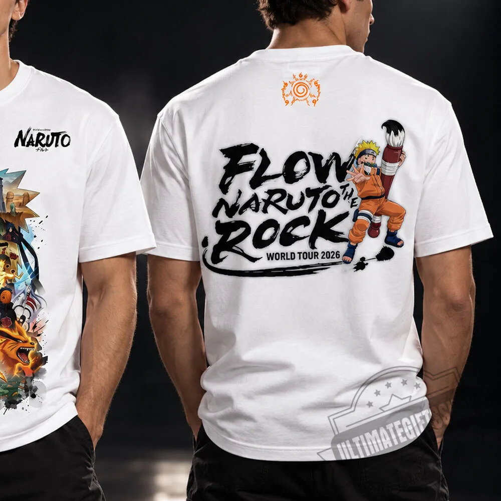 FLOW x NARUTO THE ROCK World Tour 2026 T-shirt 6 FLOW x NARUTO THE ROCK World Tour 2026 T-shirt