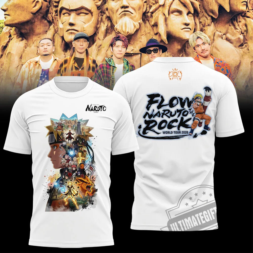 FLOW x NARUTO THE ROCK World Tour 2026 T-shirt 7 FLOW x NARUTO THE ROCK World Tour 2026 T-shirt