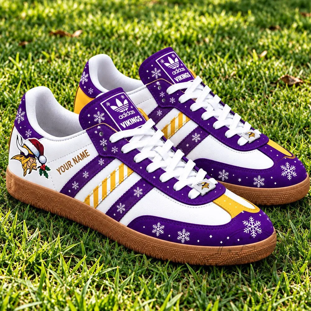 Minnesota Vikings Christmas Samba Sneakers Shoes 2 Minnesota Vikings Christmas Samba Sneakers Shoes