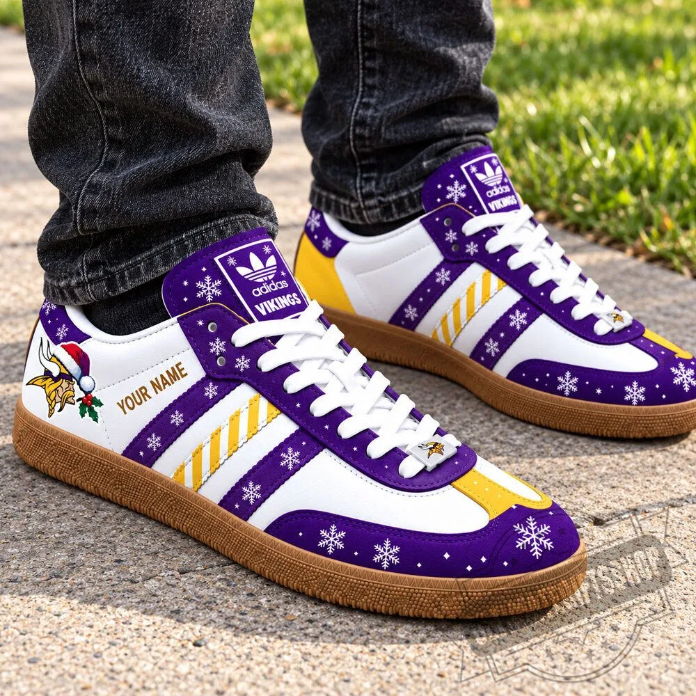 Minnesota Vikings Christmas Samba Sneakers Shoes 3 Minnesota Vikings Christmas Samba Sneakers Shoes