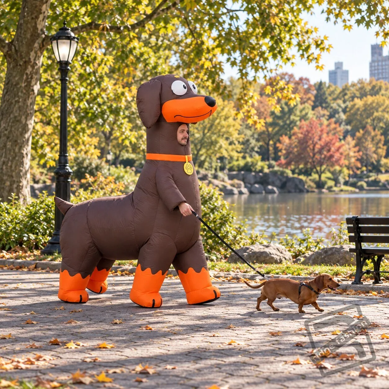 Funny Dachshund Dog Inflatable Costume