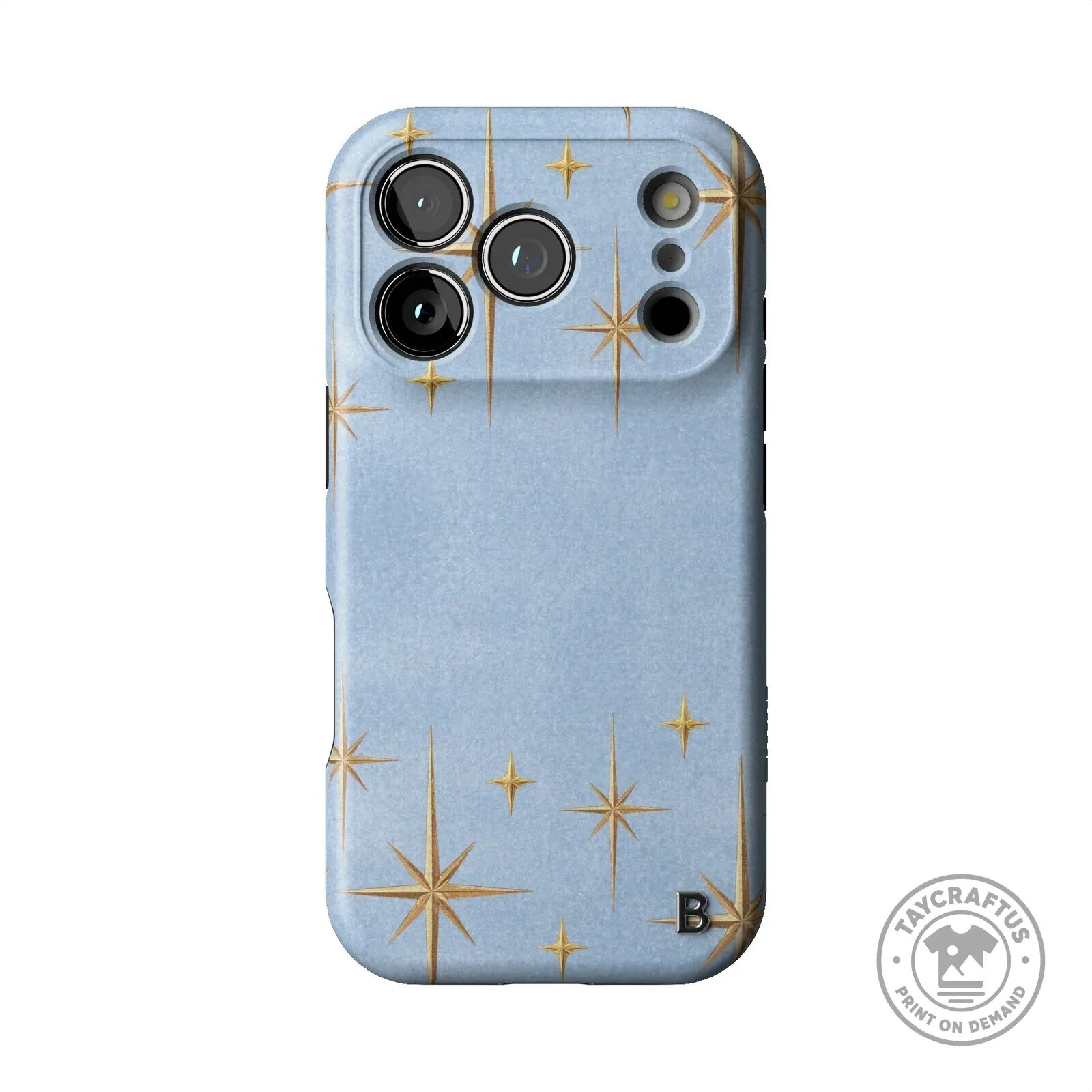 Elegant Gold Starburst Pattern Light Blue iPhone Case 9 Elegant Gold Starburst Pattern Light Blue iPhone Case