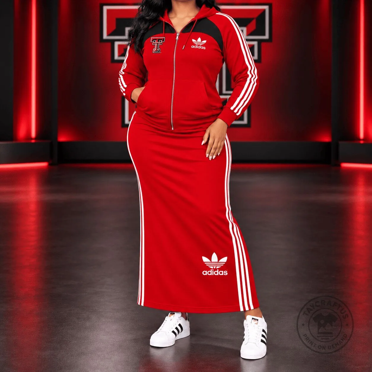 Texas Tech Red Raiders NCAA Team Spirit Red Full Zip Hoodie 1 Texas Tech Red Raiders NCAA Team Spirit Red Full Zip Hoodie