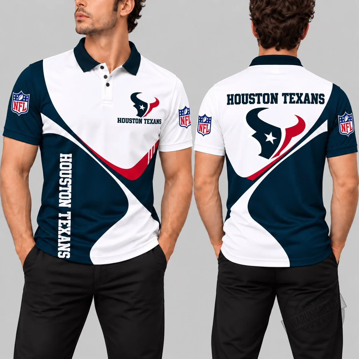 Houston Texans National Football League Curve Panel Polo Shirt