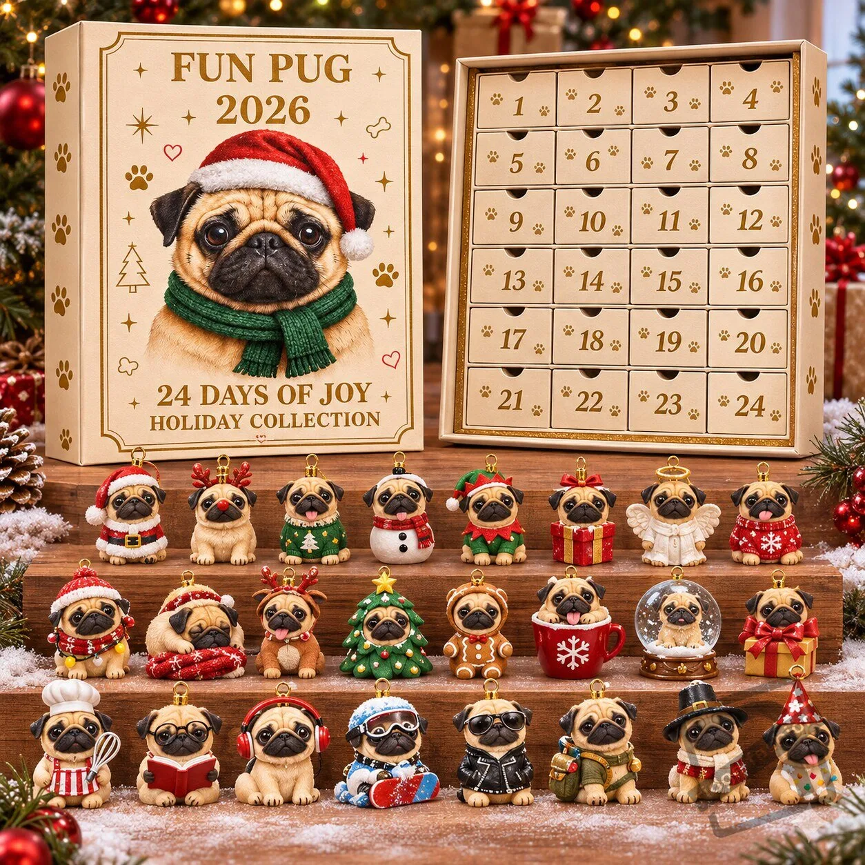 Fun Pug Advent Calendar 2026