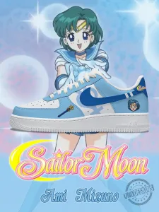 Sailor Moon Ami Mizuno Anime Character Custom Design Fashion Sneakers