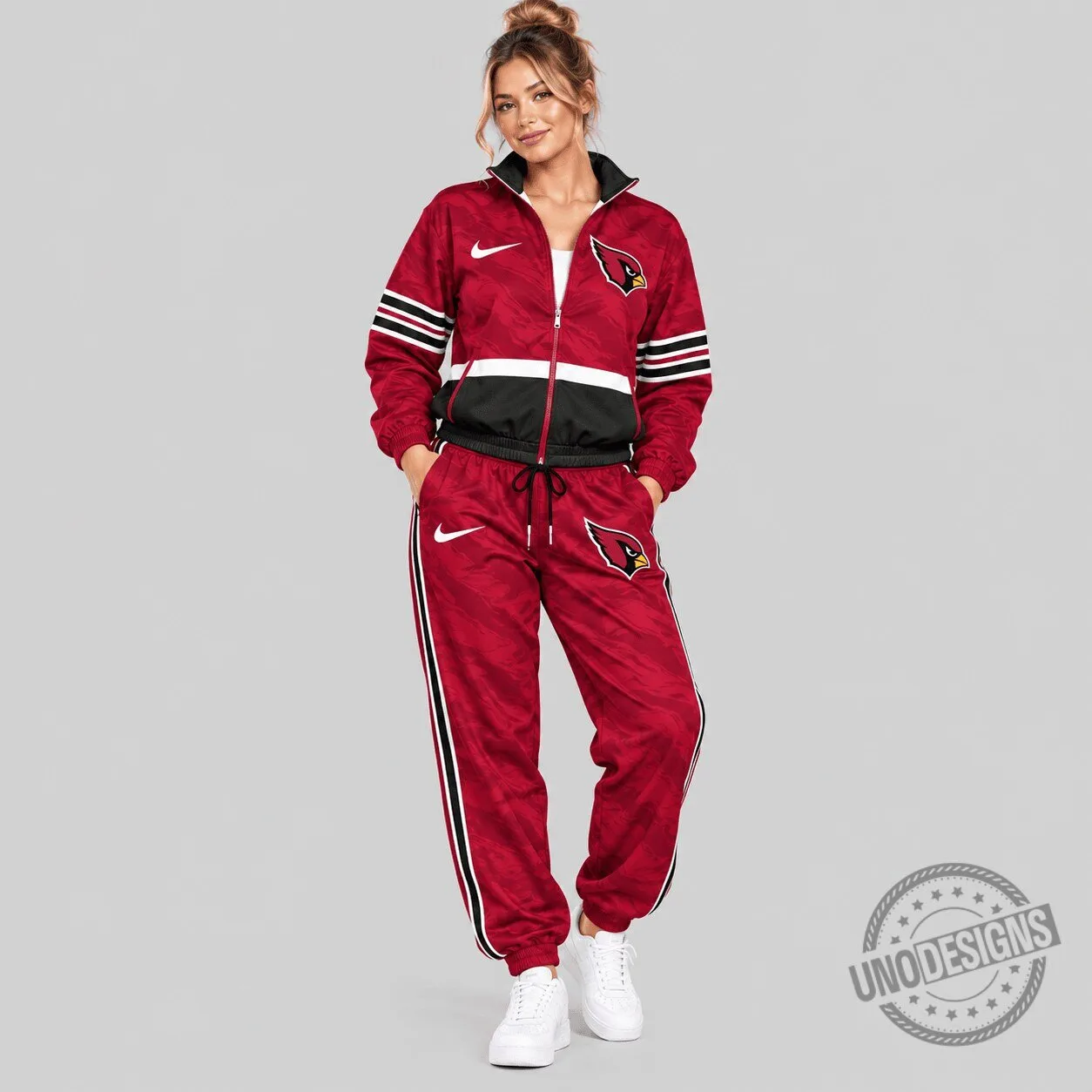 Arizona Cardinals Nike Red Tracksuit Jacket and Pants Set