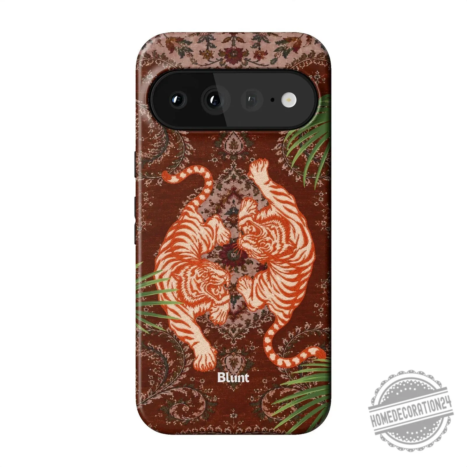 Twin Prowl Pixel Phone Case with Tiger and Persian Rug Design 12 Twin Prowl Pixel Phone Case with Tiger and Persian Rug Design