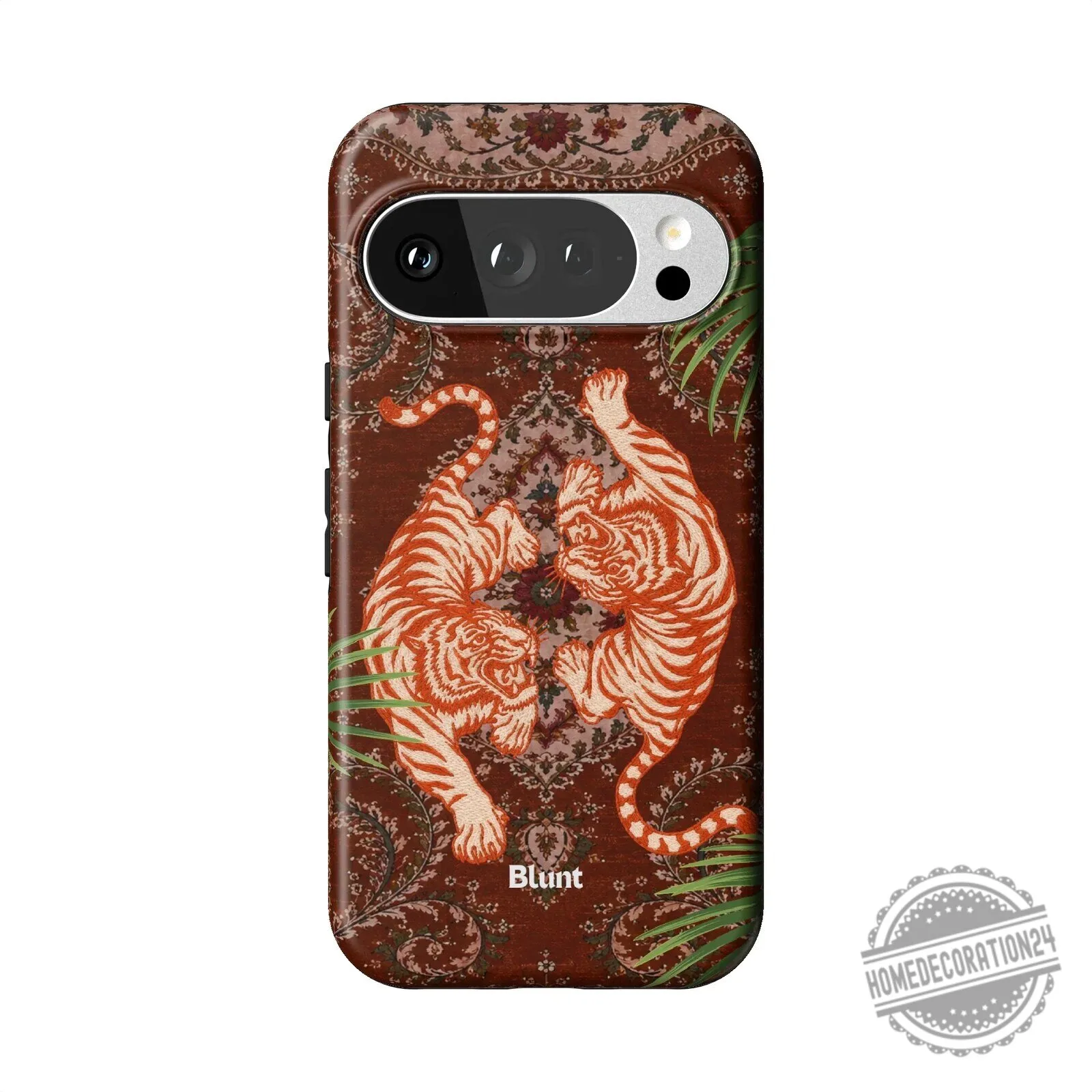Twin Prowl Pixel Phone Case with Tiger and Persian Rug Design 14 Twin Prowl Pixel Phone Case with Tiger and Persian Rug Design