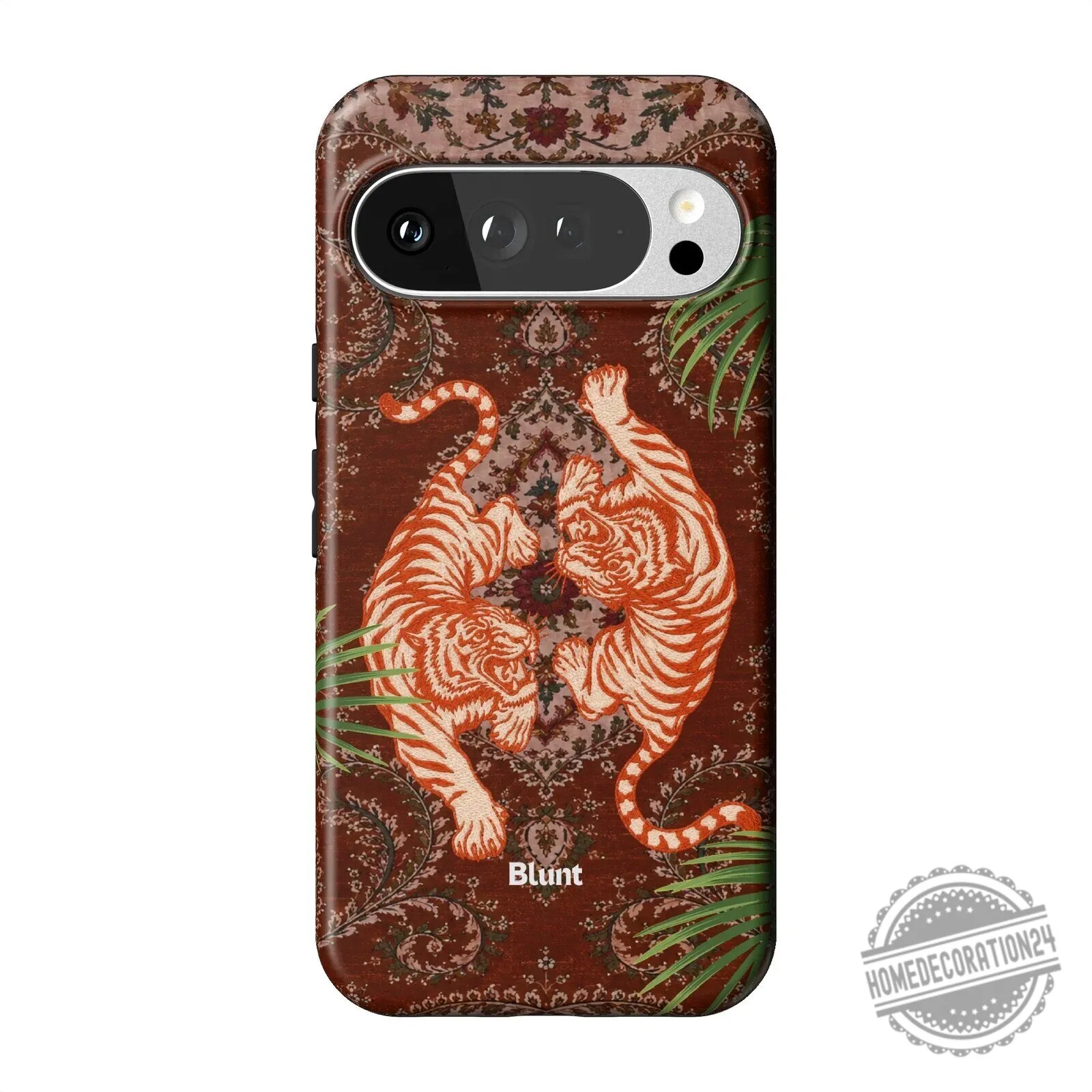 Twin Prowl Pixel Phone Case with Tiger and Persian Rug Design 15 Twin Prowl Pixel Phone Case with Tiger and Persian Rug Design