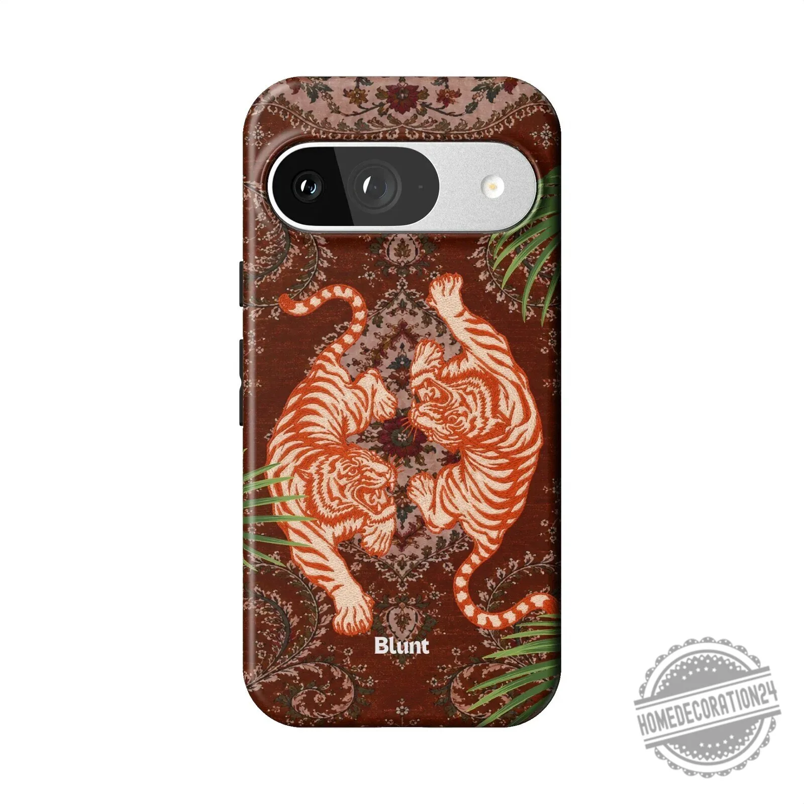 Twin Prowl Pixel Phone Case with Tiger and Persian Rug Design 16 Twin Prowl Pixel Phone Case with Tiger and Persian Rug Design