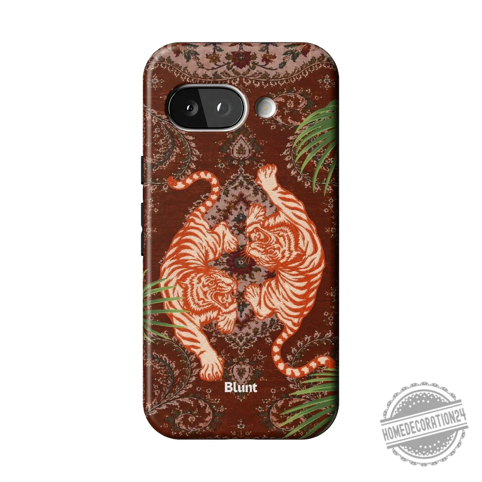 Twin Prowl Pixel Phone Case with Tiger and Persian Rug Design 17 Twin Prowl Pixel Phone Case with Tiger and Persian Rug Design