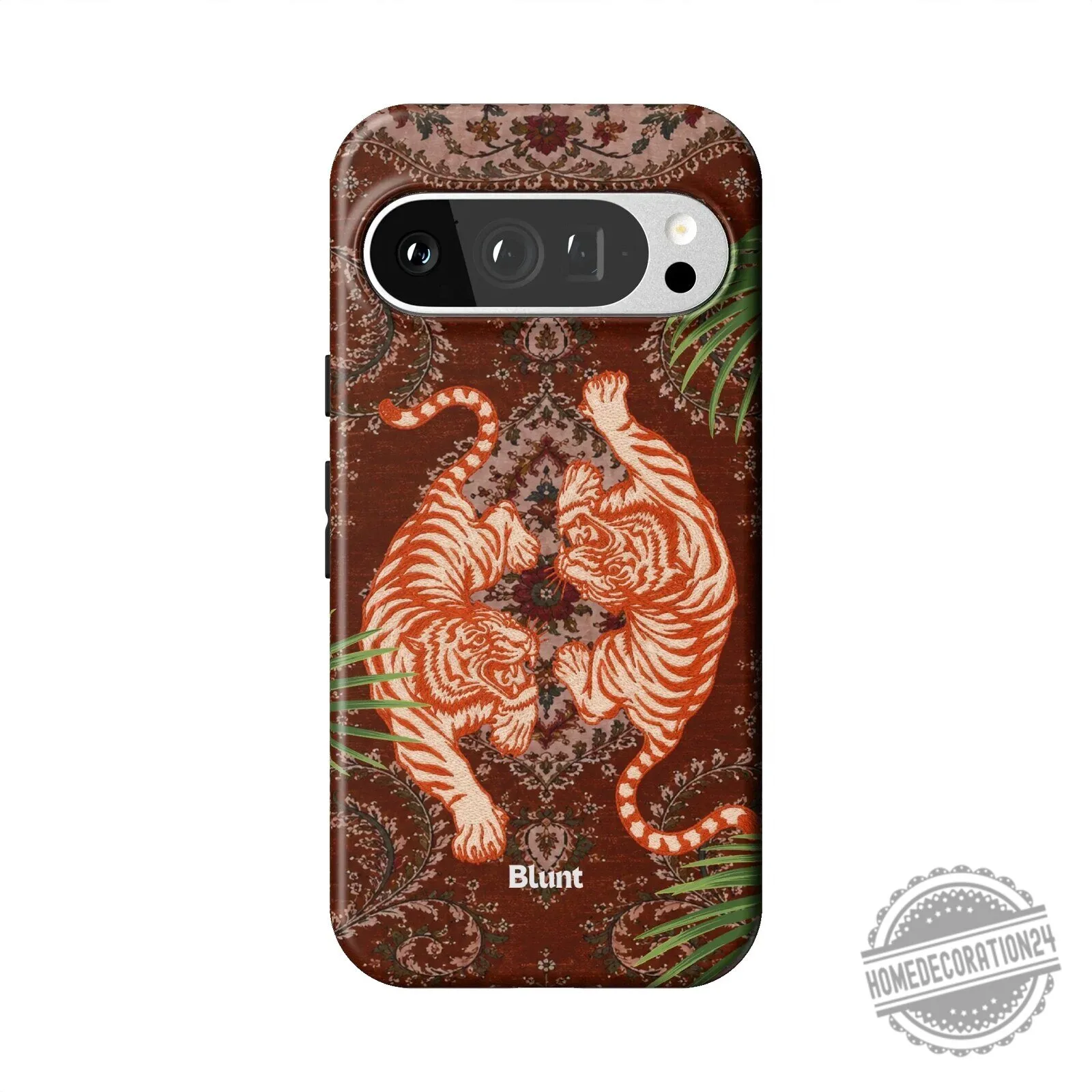 Twin Prowl Pixel Phone Case with Tiger and Persian Rug Design 18 Twin Prowl Pixel Phone Case with Tiger and Persian Rug Design